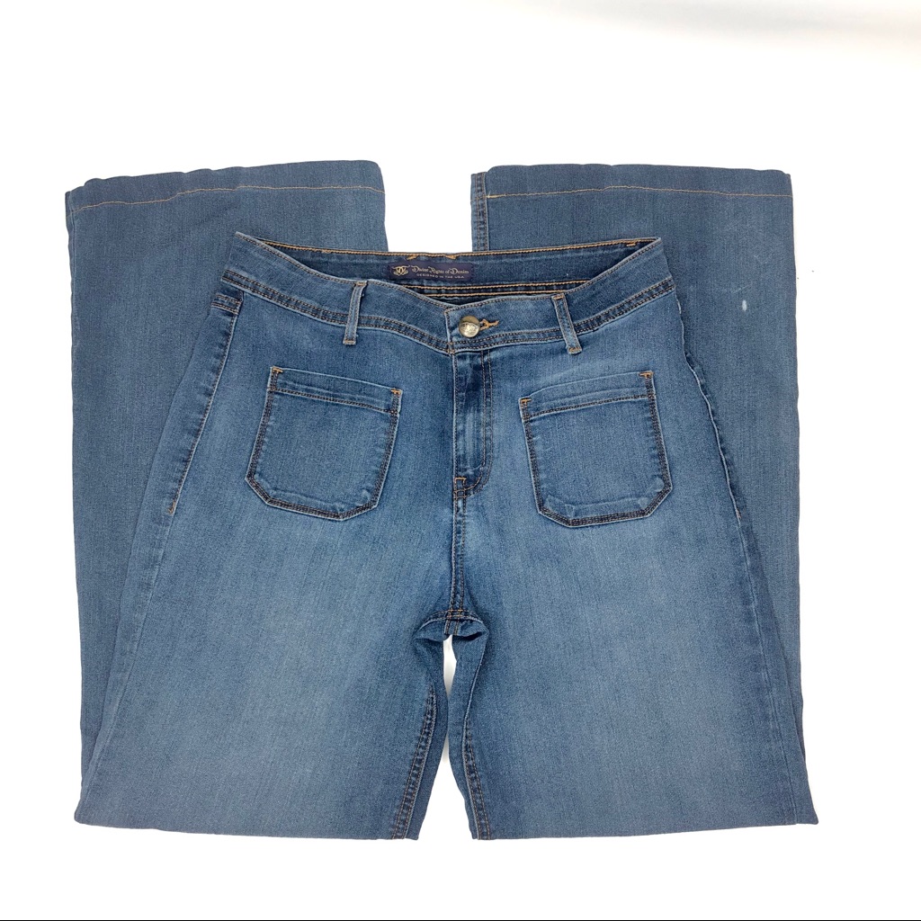 Divine Rights Of Denim Medium Wash Stretch Flare